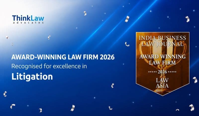 Award-Winning Law Firm in India Business Law Journal's 𝟮𝟬𝟮𝟲 𝗟𝗮𝘄 𝗙𝗶𝗿𝗺 𝗔𝘄𝗮𝗿𝗱𝘀